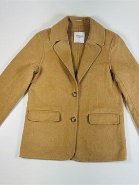 Abercrombie & Fitch Women's Tan Blazer Jacket
